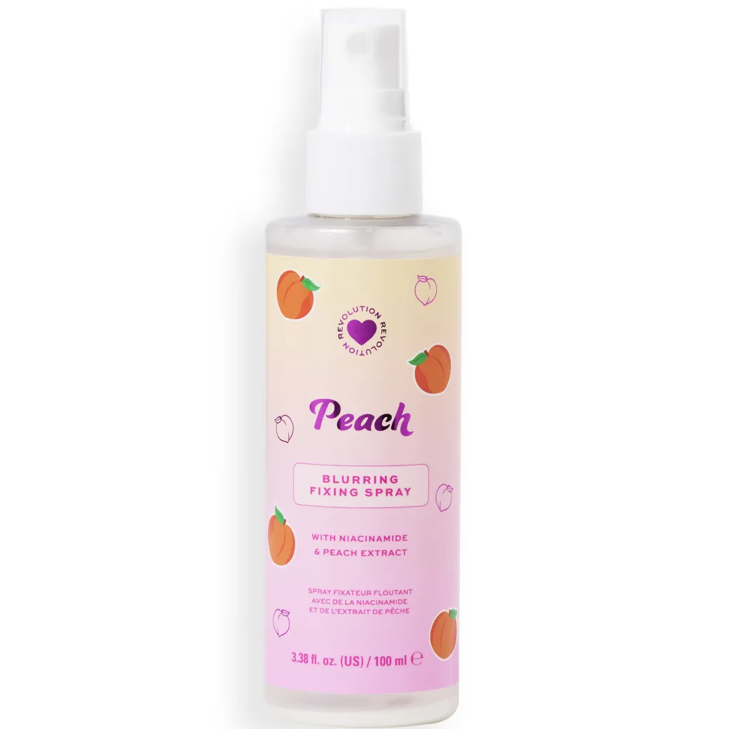 I Heart Revolution Peach Mattifying Fixing Spray with Niacinamide