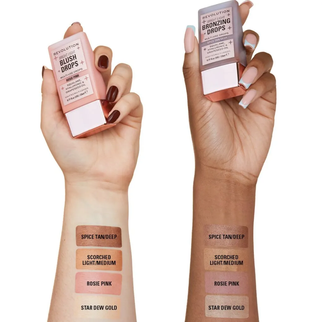 Makeup Revolution Bright Light Bronzing Drops Deep Bronze Spice
