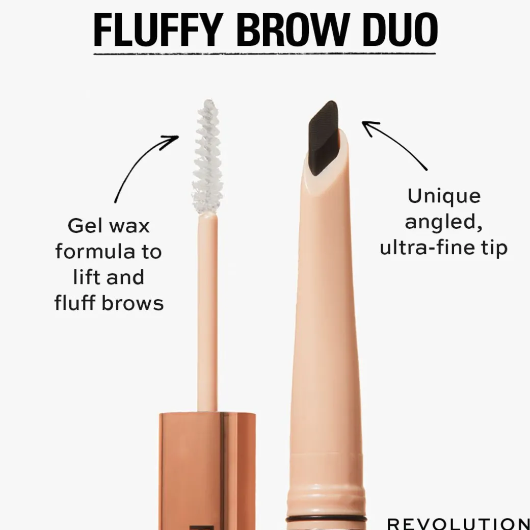 Makeup Revolution Fluffy Brow Filter Duo Granite