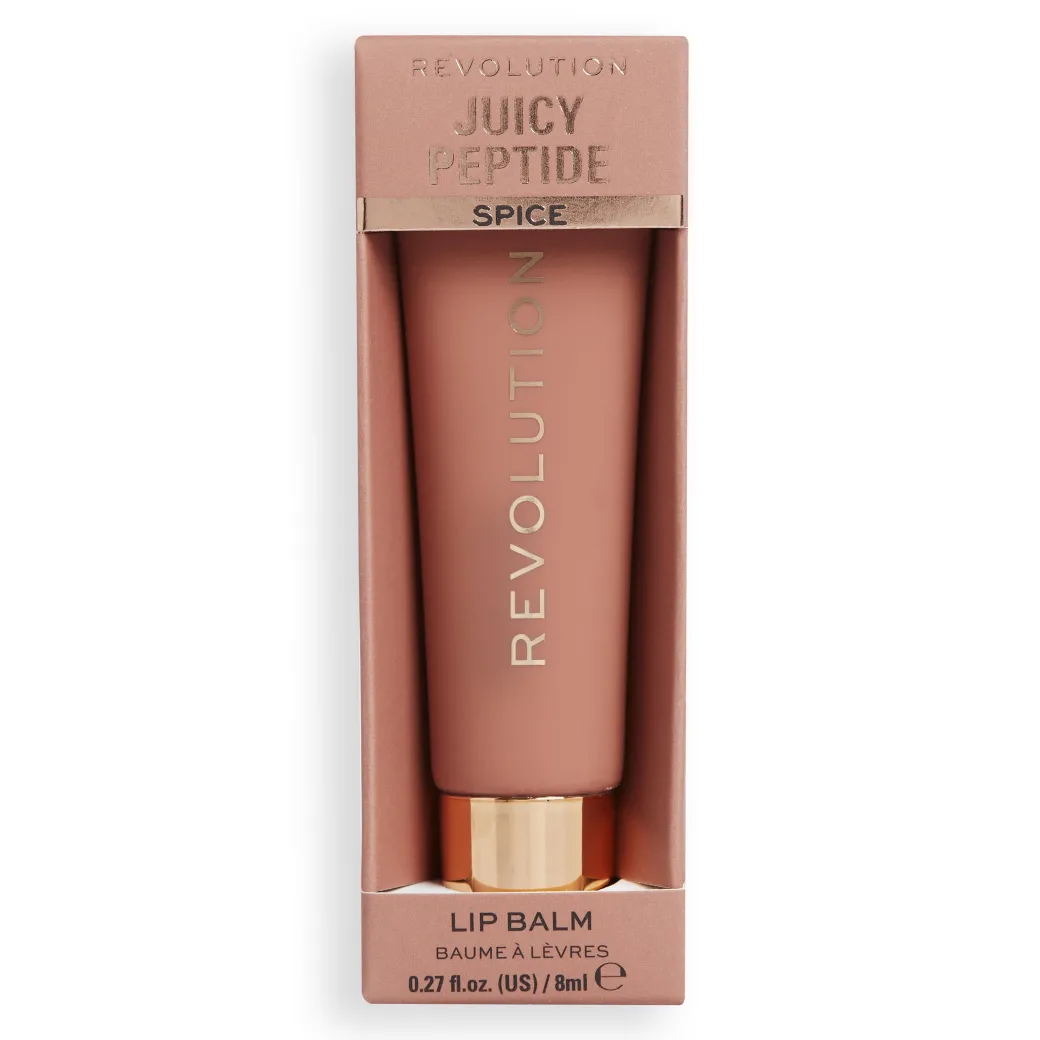 Makeup Revolution Juicy Peptide Lip Balm Nude Spice