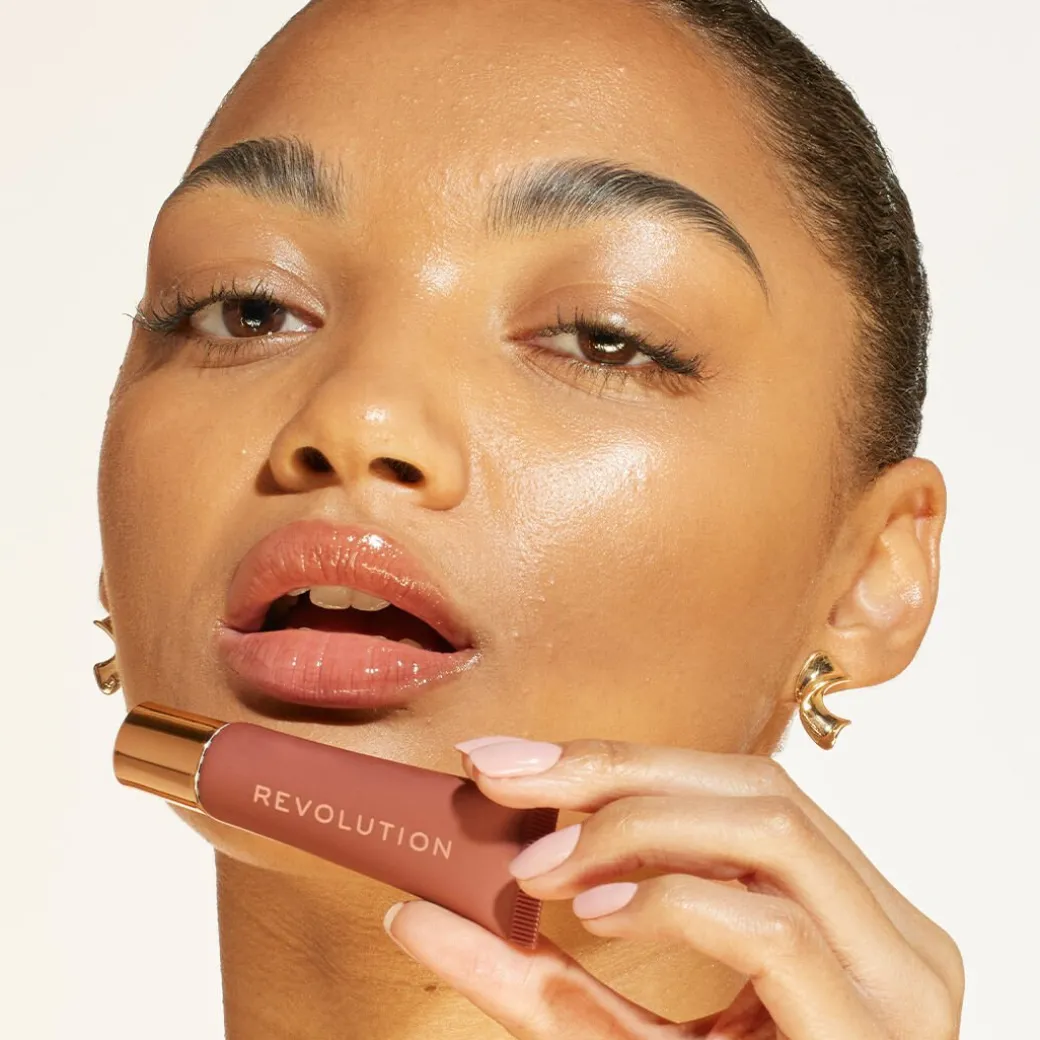 Makeup Revolution Juicy Peptide Lip Balm Nude Latte
