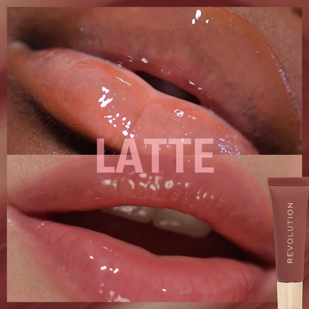 Makeup Revolution Juicy Peptide Lip Balm Nude Latte