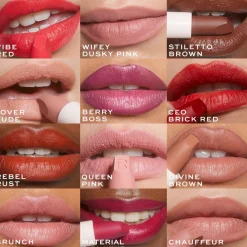 Makeup Revolution Lip Allure Soft Satin Lipstick Material Girl Wine