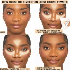 Makeup Revolution Loose Baking Powder Deep Dark