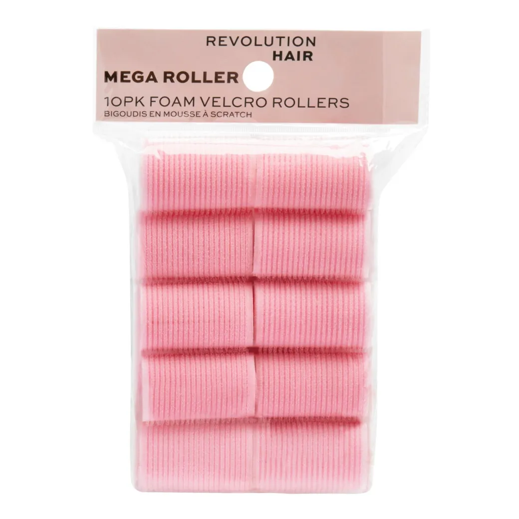 Revolution Haircare Mega Pink Velcro Heatless Rollers