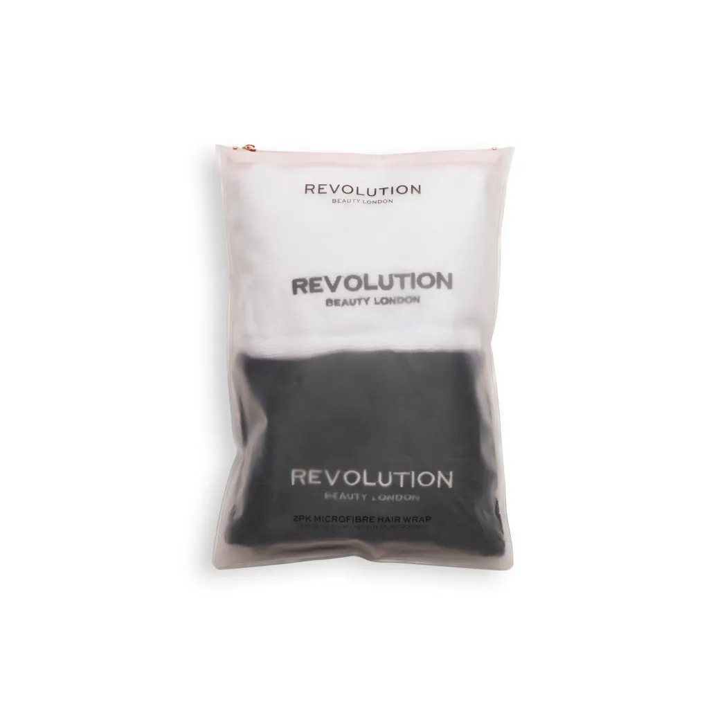 Revolution Haircare Microfibre Hair Wrap Black & White
