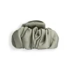 Revolution Haircare Ruched Satin Claw Clip Khaki