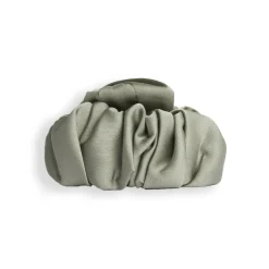 Revolution Haircare Ruched Satin Claw Clip Khaki