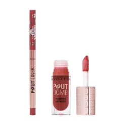Revolution Pout Bomb Gloss & Liner Duo