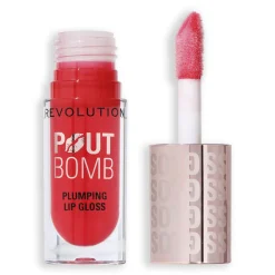 Revolution Pout Bomb Plumping Gloss Cherry Sheer Red NEW!