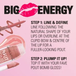 Revolution Pout Bomb Plumping Lip Liner Jelly Berry Mauve