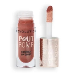 Revolution Pout Bomb Shimmer Gloss Nude Glow