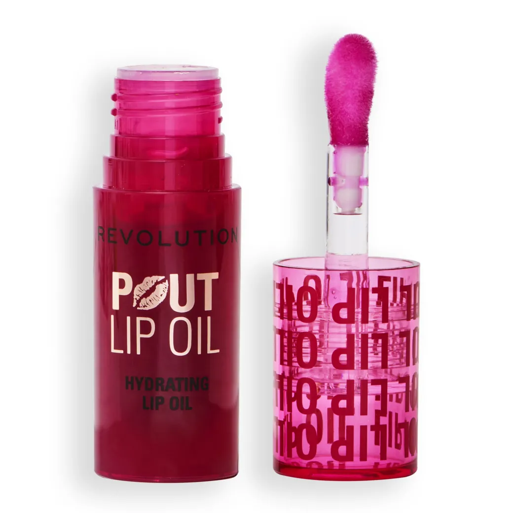 Revolution Pout Lip Oil Cherry Red