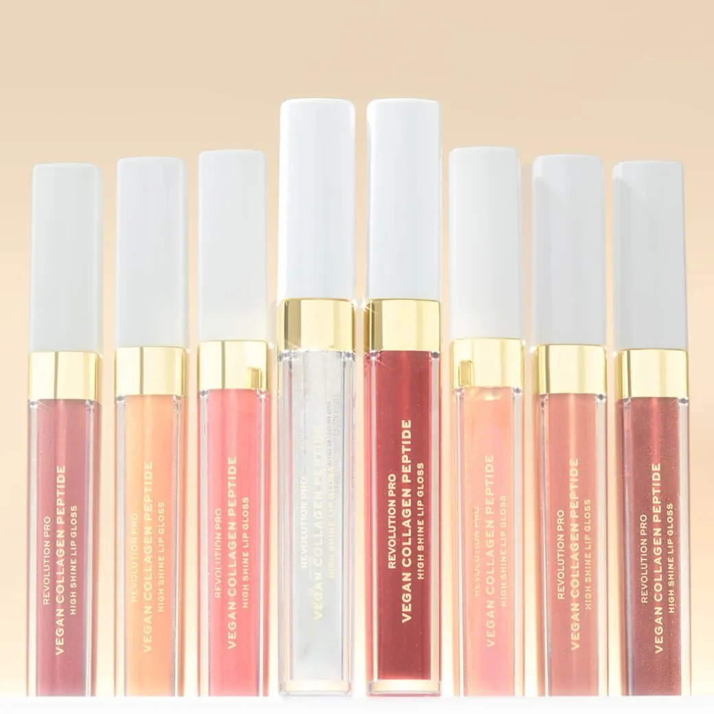 Revolution Pro Vegan Collagen Peptide High Shine Lip Gloss Chic