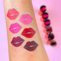 Revolution Satin Kiss Lipstick Heart Race Peach Nude