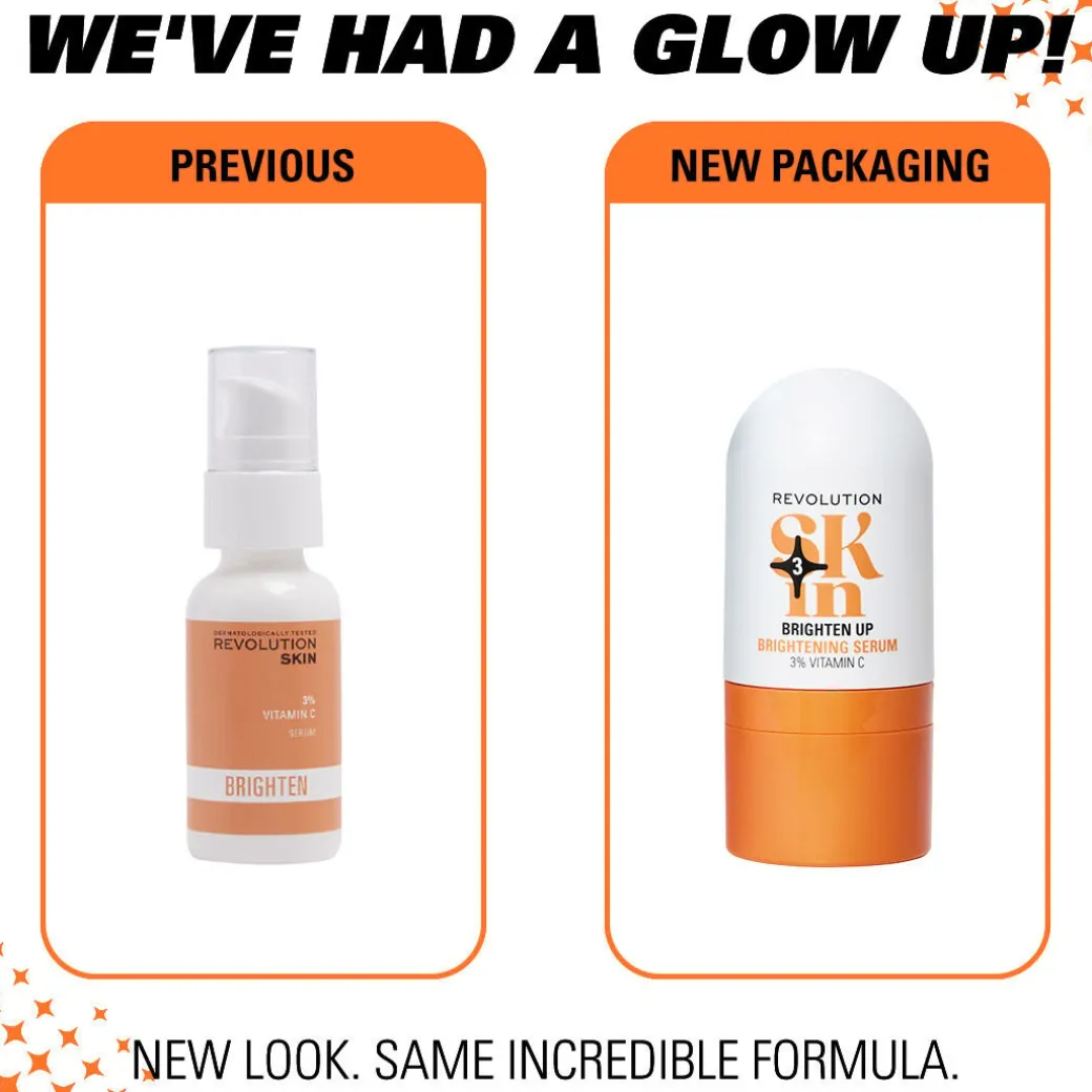 Revolution Skin Brighten Up 3% Vitamin C Brightening Serum 30ml
