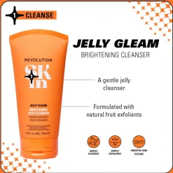 Revolution Skin Jelly Gleam Natural Fruit AHAs Brightening Jelly Cleanser 150ml
