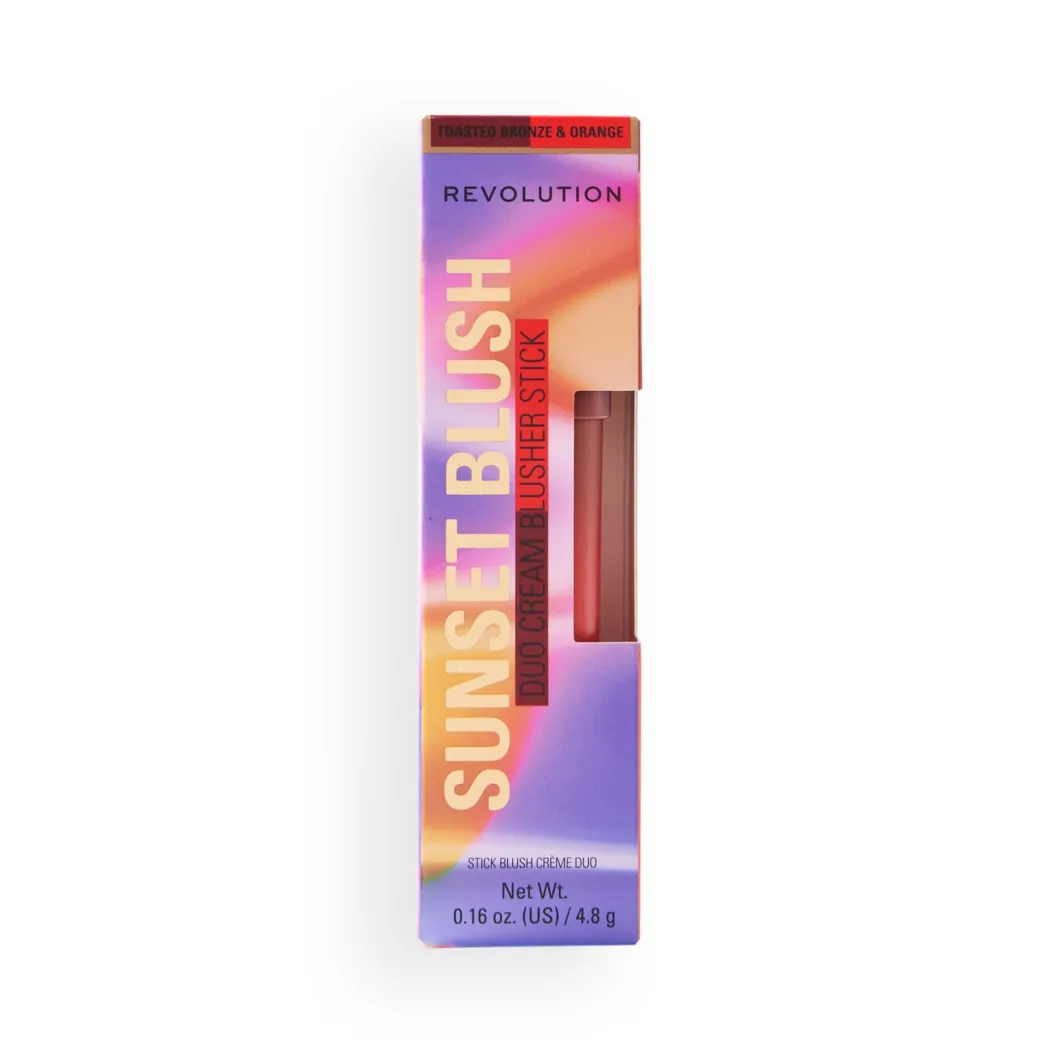 Revolution Sunset Blush Stick Toasted Bronze & Orange